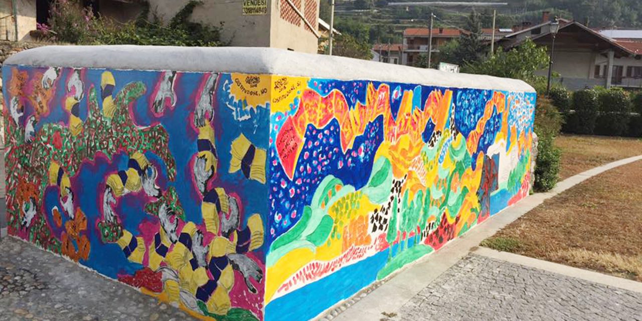 Bollengo, la Costituzione in un murale