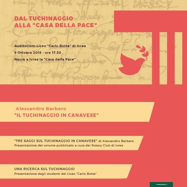 Oggi all’Auditorium del Liceo Botta conferenza del professor Barbero sul Tuchinaggio in Canavese