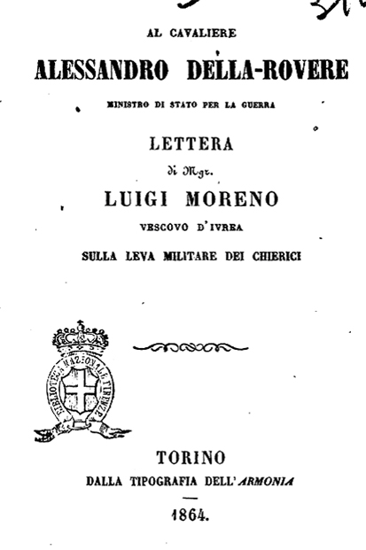 La salma scomparsa  del vescovo Luigi Moreno