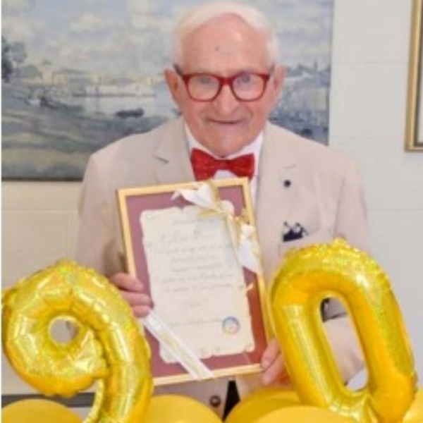 BOLLENGO – Lino Ferro festeggiato per i suoi 90 splendidi anni