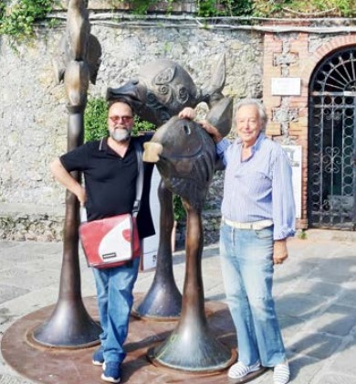 PORTOFINO CONQUISTATA DALL’ARTE DI NINO VENTURA – Nel porticciolo un’opera del chivassese