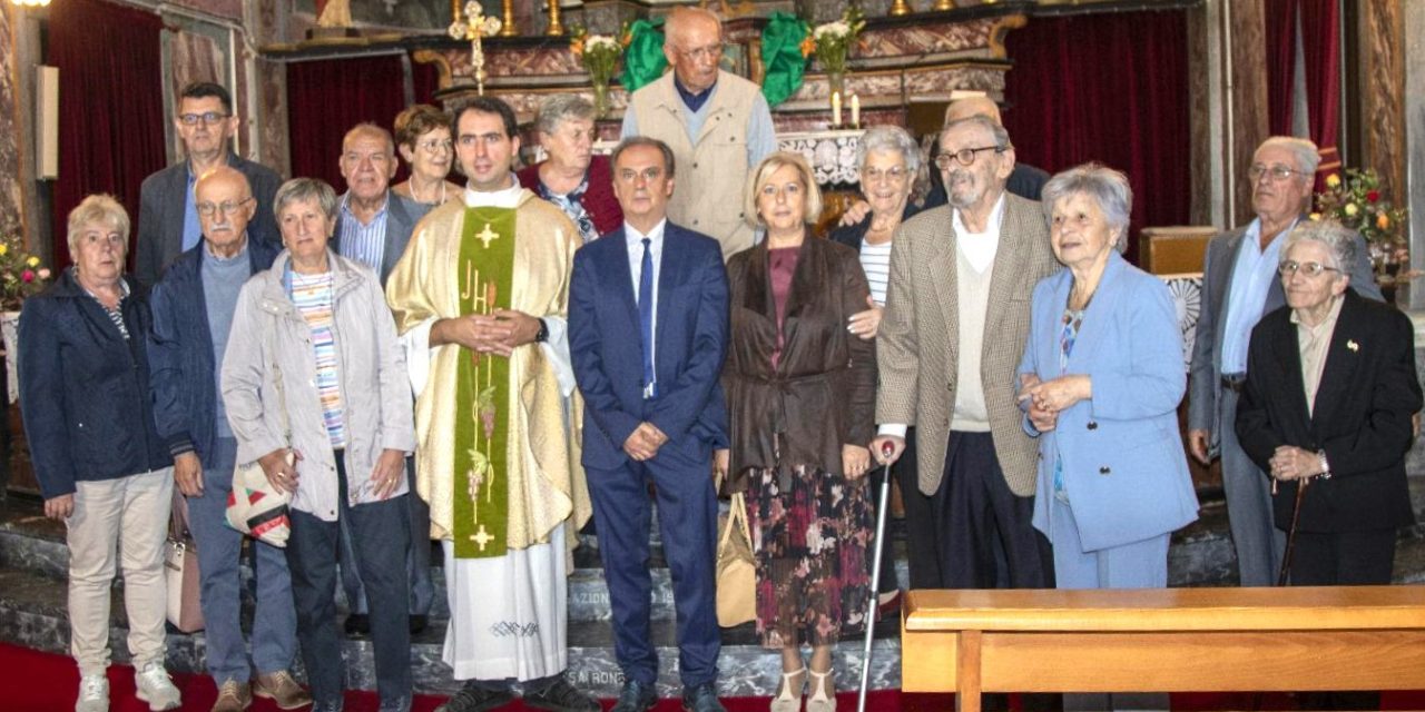 CUCEGLIO, FESTEGGIATI GLI ANNIVERSARI DI MATRIMONIO – Al Santuario della B.V.Addolorata