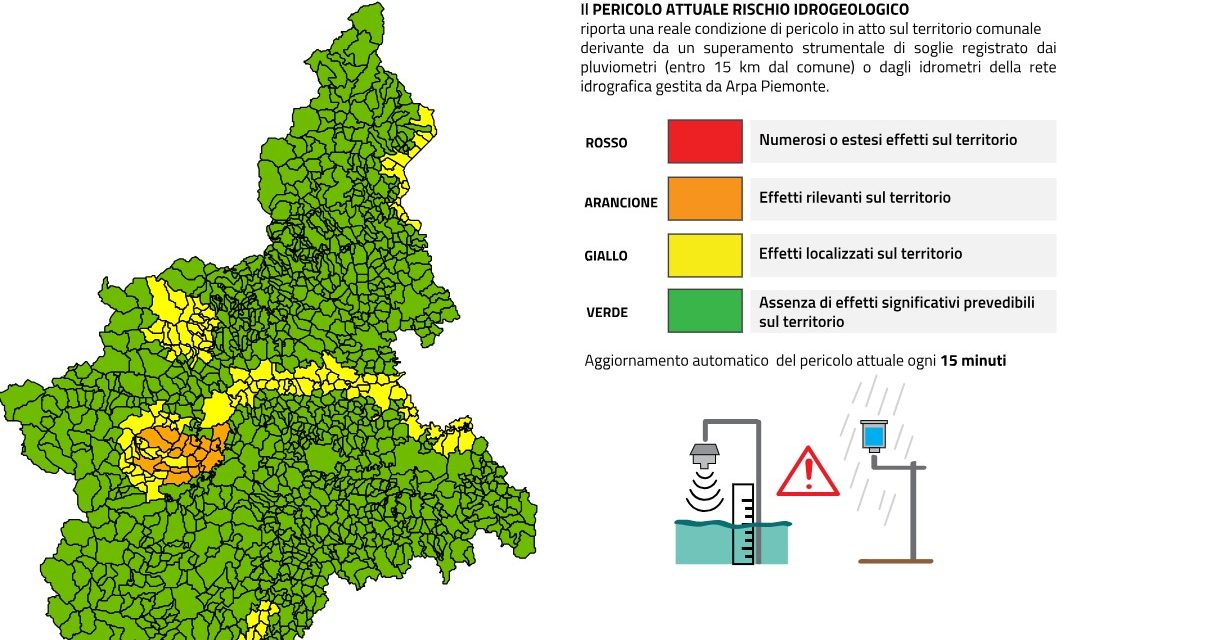 ALLERTA METEO – Criticità superate – In tutto il Piemonte si torna alla normalità